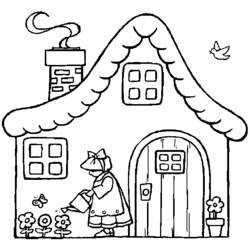 Coloring page: House (Buildings and Architecture) #64735 - Free Printable Coloring Pages