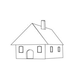 Coloring page: House (Buildings and Architecture) #64741 - Free Printable Coloring Pages