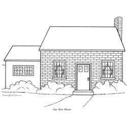 Coloring page: House (Buildings and Architecture) #64761 - Free Printable Coloring Pages
