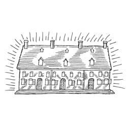 Coloring page: House (Buildings and Architecture) #64772 - Free Printable Coloring Pages