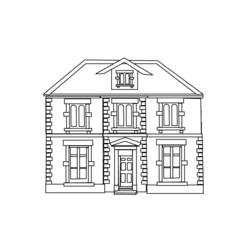 Coloring page: House (Buildings and Architecture) #64795 - Free Printable Coloring Pages