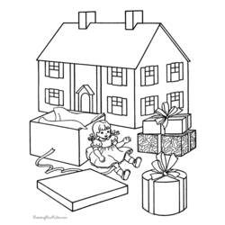 Coloring page: House (Buildings and Architecture) #64803 - Free Printable Coloring Pages