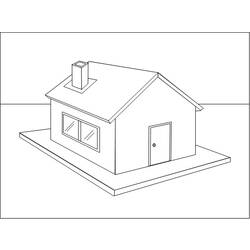 Coloring page: House (Buildings and Architecture) #66453 - Printable coloring pages
