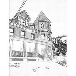 Coloring page: House (Buildings and Architecture) #66456 - Free Printable Coloring Pages
