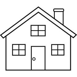Coloring page: House (Buildings and Architecture) #66457 - Printable coloring pages