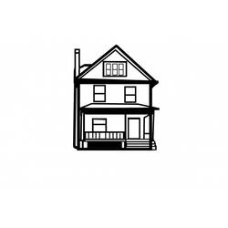 Coloring page: House (Buildings and Architecture) #66464 - Free Printable Coloring Pages