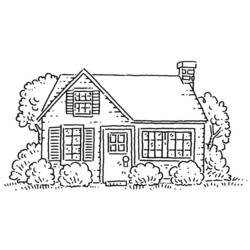 Coloring page: House (Buildings and Architecture) #66513 - Free Printable Coloring Pages