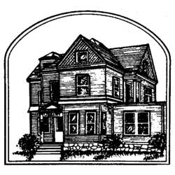 Coloring page: House (Buildings and Architecture) #66522 - Free Printable Coloring Pages