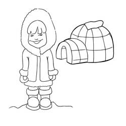 Igloo (Buildings and Architecture) coloring page #179796 to print and color