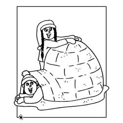Igloo (Buildings and Architecture) coloring page #179798 to print and color