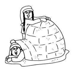 Coloring page: Igloo (Buildings and Architecture) #61612 - Free Printable Coloring Pages