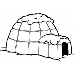 Coloring page: Igloo (Buildings and Architecture) #61626 - Printable coloring pages