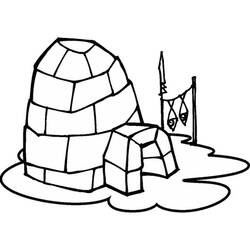 Coloring page: Igloo (Buildings and Architecture) #61628 - Free Printable Coloring Pages