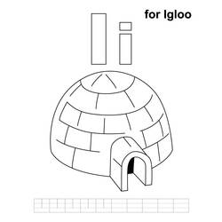 Coloring page: Igloo (Buildings and Architecture) #61642 - Printable coloring pages