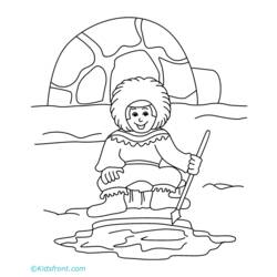 Coloring page: Igloo (Buildings and Architecture) #61657 - Printable coloring pages