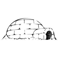 Coloring page: Igloo (Buildings and Architecture) #61660 - Free Printable Coloring Pages