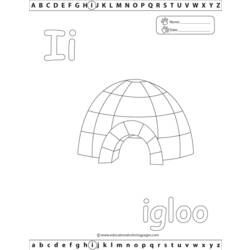 Coloring page: Igloo (Buildings and Architecture) #61671 - Free Printable Coloring Pages