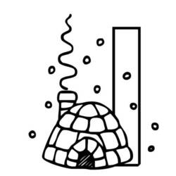Coloring page: Igloo (Buildings and Architecture) #61675 - Free Printable Coloring Pages