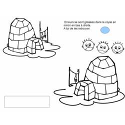 Coloring page: Igloo (Buildings and Architecture) #61679 - Free Printable Coloring Pages