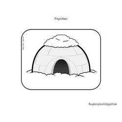 Coloring page: Igloo (Buildings and Architecture) #61680 - Free Printable Coloring Pages