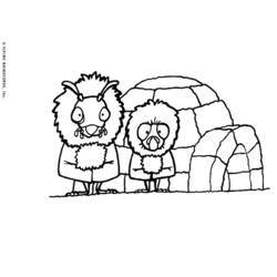 Coloring page: Igloo (Buildings and Architecture) #61683 - Printable coloring pages