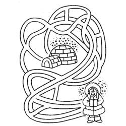 Coloring page: Igloo (Buildings and Architecture) #61685 - Free Printable Coloring Pages