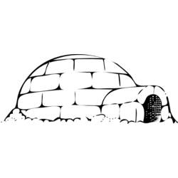 Coloring page: Igloo (Buildings and Architecture) #61690 - Free Printable Coloring Pages