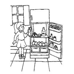 Coloring page: Kitchen room (Buildings and Architecture) #63524 - Printable coloring pages