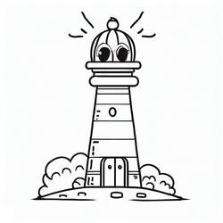 Lighthouse - Free printable coloring pages