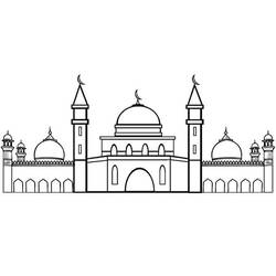 Mosque (Buildings and Architecture) coloring page #218428 to print and color