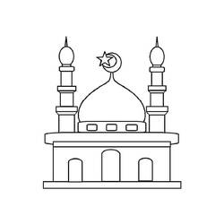 Mosque (Buildings and Architecture) coloring page #218430 to print and color