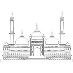 Coloring page: Mosque (Buildings and Architecture) #64512 - Printable coloring pages