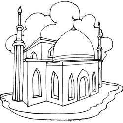 Coloring page: Mosque (Buildings and Architecture) #64526 - Printable coloring pages