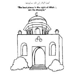 Coloring page: Mosque (Buildings and Architecture) #64527 - Printable coloring pages