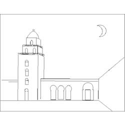Coloring page: Mosque (Buildings and Architecture) #64569 - Printable coloring pages