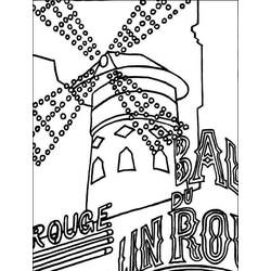 Coloring pages: Moulin Rouge - Free Printable Coloring Pages