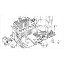 Coloring page: Police Station (Buildings and Architecture) #68912 - Printable coloring pages