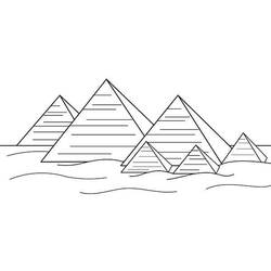 Pyramid (Buildings and Architecture) coloring page #190980 to print and color