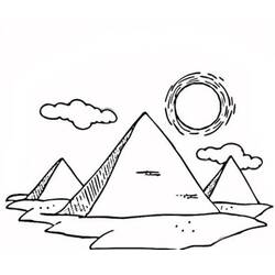 Pyramid (Buildings and Architecture) coloring page #190981 to print and color