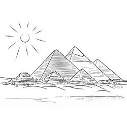Pyramid (Buildings and Architecture) coloring page #190983 to print and color
