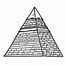 Pyramid (Buildings and Architecture) coloring page #190989 to print and color
