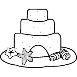 Coloring page: Sand castle (Buildings and Architecture) #204747 - Free Printable Coloring Pages