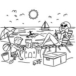 Coloring page: Sand castle (Buildings and Architecture) #204752 - Free Printable Coloring Pages