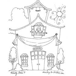 Coloring page: School (Buildings and Architecture) #64001 - Printable coloring pages