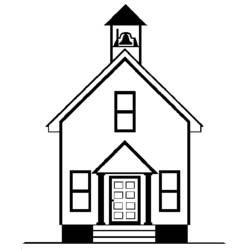 Coloring page: School (Buildings and Architecture) #64009 - Printable coloring pages