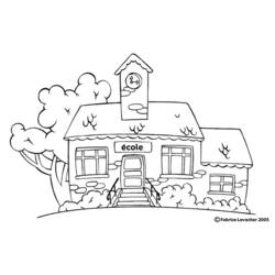 Coloring page: School (Buildings and Architecture) #64050 - Printable coloring pages