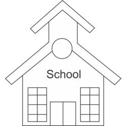 Coloring page: School (Buildings and Architecture) #66837 - Printable coloring pages