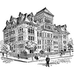 Coloring page: School (Buildings and Architecture) #66879 - Printable coloring pages