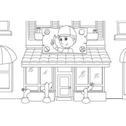 Coloring page: Shop (Buildings and Architecture) #23368 - Printable coloring pages