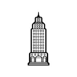Coloring page: Skyscraper (Buildings and Architecture) #65555 - Printable coloring pages